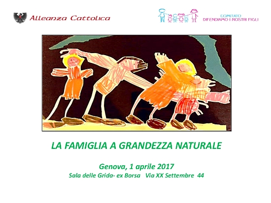 Presentazione Convegno la famiglia a grandezza naturale